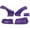 Purple, variant on Dominator Racing Products DOM2300-PU Late Model Nose Kit, Purple