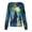 Navy, variant on Domzest Halloween Long Sleeve Scrub Top for Women Pumpkin Ghost Bat Print Button Front Nurse Working Uniform Funny Medical Workwear Jacket Light Blue 5XL