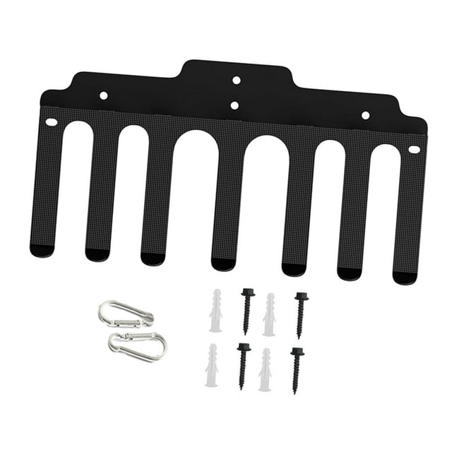 Youkk Barbell Rack Wall Mount Barbell Mount Rack Sturdy Bar Weight Holder for Home 2 Hook 7 Hooks