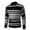Black, variant on ZCFZJW Mens Classic Fit Knit Sweaters Lightweight Casual Striped Color Block Print Long Sleeve Turtleneck Base Pullover Jumper Tops Coffee L