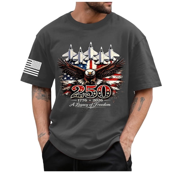 Akiihool Oversized Tshirts for Men Mens Casual T-Shirts Classic Short Sleeve Knit Tees Crewneck Solid Tee Shirts(Dark Gray,2XL)