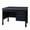 Grey / Black, variant on Romig Mesa Steel Single Pedestal Teacher's Office Desk with Center Drawer 48" x 30" - Medium Oak