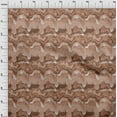 thumbnail image 4 of oneOone Cotton Poplin Twill Light Brown Fabric Abstract Dress Material Fabric Print Fabric By The Yard 56 Inch Wide, 4 of 5