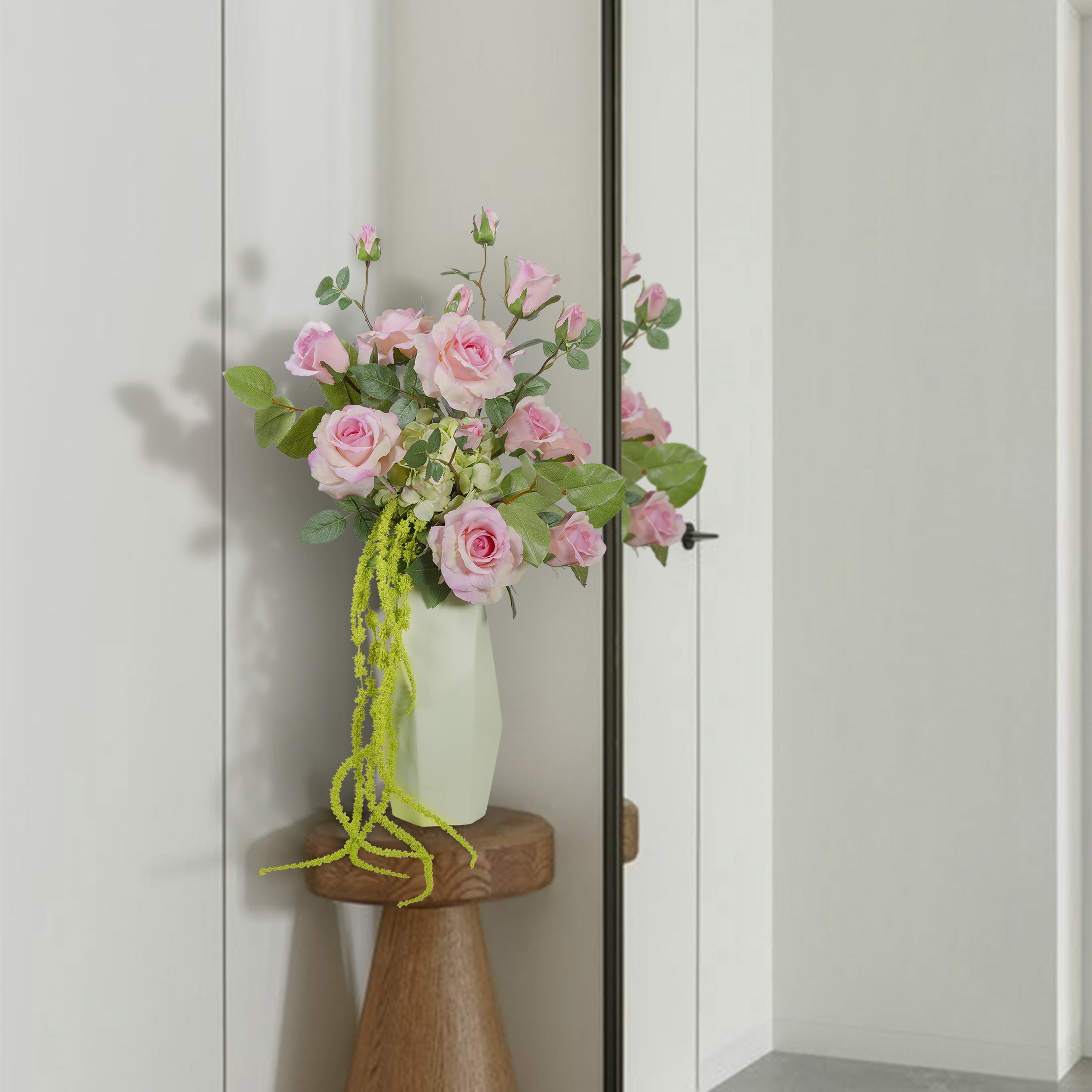 (2 pack) Mainstays 26 in Light Green Artificial Tassel Flower Long Stem for Indoor Use