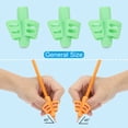 thumbnail image 4 of Uxcell 6 Pcs 2 Fingers Handwriting Pencil Grippers, Green, 4 of 6