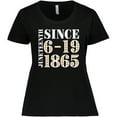 thumbnail image 3 of Inktastic Juneteenth Since 6-19-1865 Women's Plus Size T-Shirt, 3 of 5