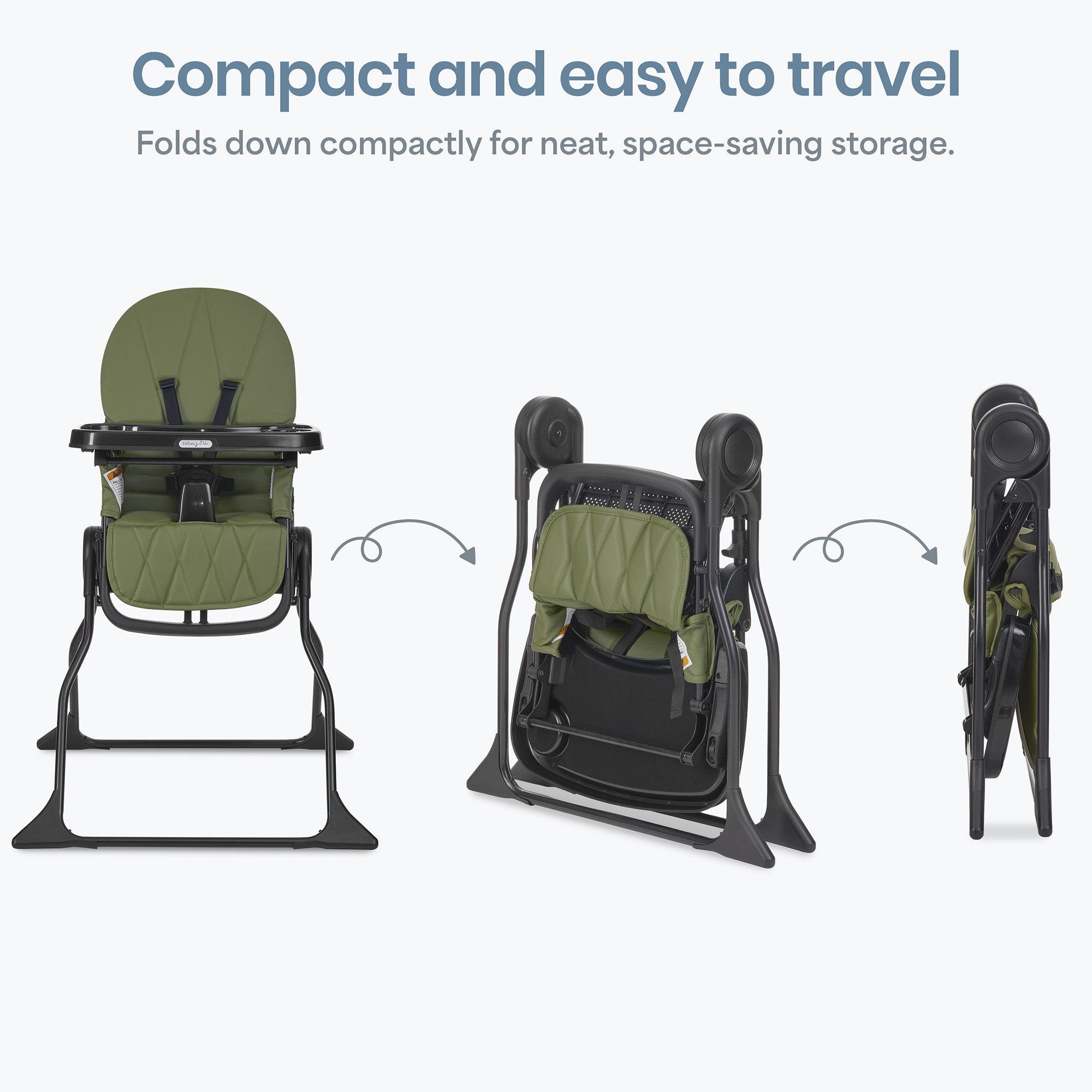 Dream On Me Snack and Stow Portable High Chair, Folds Compact photo 8
