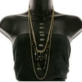 thumbnail image 4 of Mi Amore Adjustable Statement-Necklace Gold-Tone/Black, 4 of 4