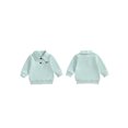 thumbnail image 2 of Miaouyo Toddler Baby Boy Fall Sweatshirts 6 12 18 24 Months 2T 3T 4T 5T Long Sleeve Lapel Collar Dinosaur Print Pullovers Fall Tops, 2 of 9