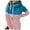 P602 Pink, variant on Likimi hoodies For Women Drawstring Long Sleeve hooded Sweatshirt High Neck Color Block Autumn Winter Soft Comfortable Pullover Black Size L