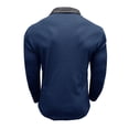 thumbnail image 6 of BXINGOHAI Golf Shirts for Men Long Sleeve Lightweight Casual Collared Shirts with Button Today Sales Sapphire Blue,2XL, 6 of 6