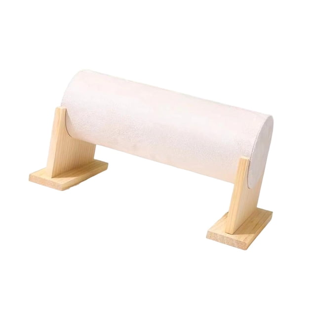 Soporte para diadema, estante de almacenamiento, 34 x 16 x 18 cm, estante de exhibición, multifuncional, estable para Beige