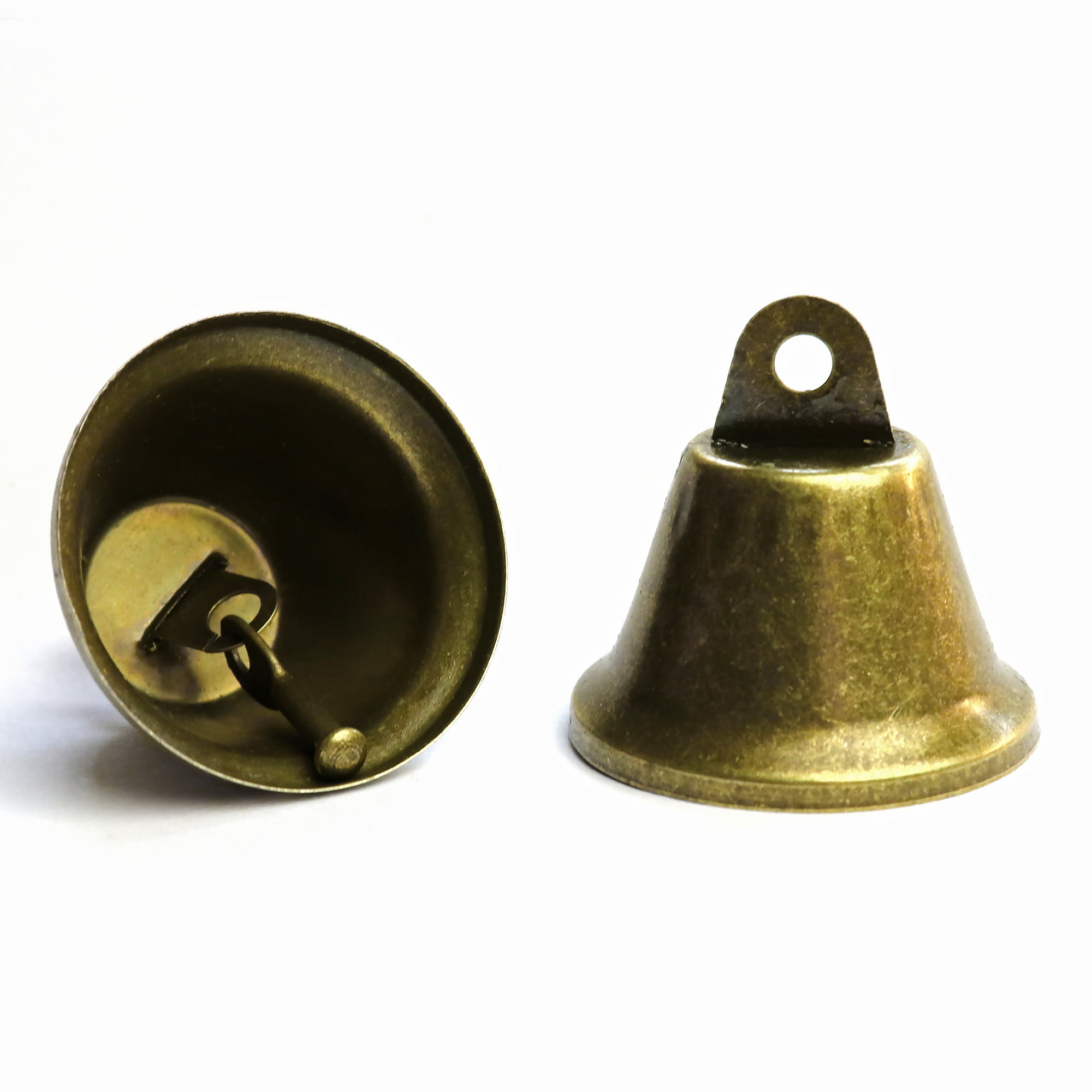 Vintage Bronze Jingle Bells Craft Bells 25mm / 1 inch for Dog Potty Training, Housebreaking, Wind Chimes, Christmas Bell (50 Pieces), Men's, Size: 25