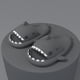 thumbnail image 1 of Grey44-45Shark Pantuflas antideslizantes para ducha y baño, sandalias suaves de verano para niñas y niños, novedad, 1 of 5