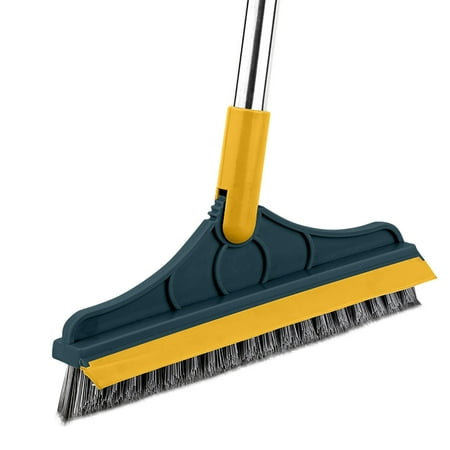 

2 In 1 Cleaning Scrub Brush 2022 Floor Brush Scrubber With Long Handle Rotating Bathroom Kitchen Cleaning Brush 120° Triangular Rotating Brush Head With S Simple Human Plunger And Brush