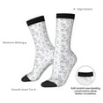 thumbnail image 4 of Daiia Elegant ice skates snowflakes Print Crew Socks – Soft Breathable Long Socks for Men & Women, Moisture-Wicking & Comfortable Daily Wear Socks, One-Size Fits Most (US 5-11), 4 of 6