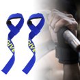 thumbnail image 3 of Leylor Levantamiento de Correas-1 par Gimnasio Fitness Correas de Levantamiento Levantamiento de Pesas Muñequera Cinturón de Peso Muñequera(Azul), 3 of 5