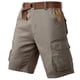 thumbnail image 1 of pstuiky Pantalones cortos de gimnasio para hombre, Pantalones cortos casuales de moda para hombre con múltiples bolsillos, estilo cargo, para trabajo, lisos Pantalones cortos de baloncesto, 1 of 4