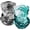 Black and Aqua, variant on UV  Gaiter Mask, UPF 50 Bandana Balaclava  Mask Breathable Cooling Sun Summer for Fishing Running 2 Packed ...