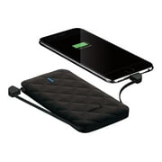 iWalk Extreme Duo 3000 - Power bank - 3000 mAh - 1 A - 2 output connectors (Lightning, Micro-USB Type B) - black