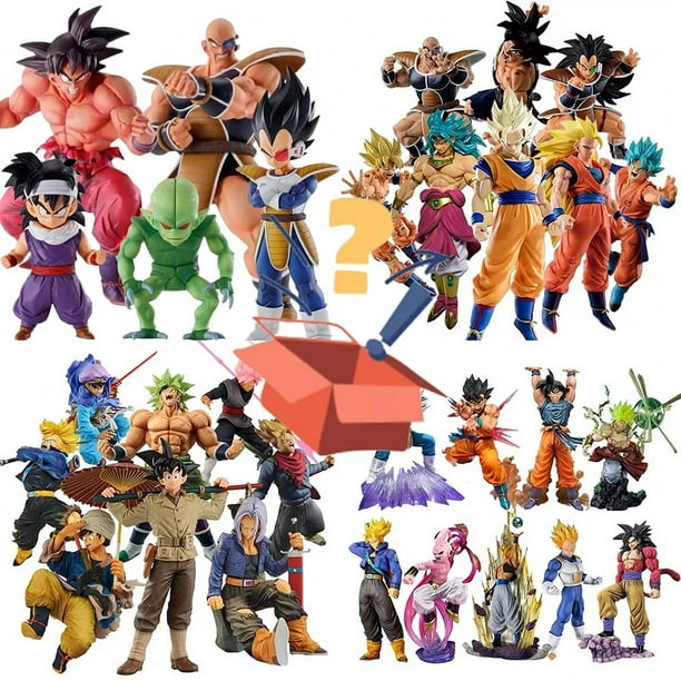 Figuras de acción de Dragon Ball, caja ciega sorpresa, caja misteriosa, célula Super Saiya, Goku, Vegeta, modelo, juguetes para niños, regalos413
