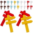 thumbnail image 1 of HONMEET 25Pcs Small Fence Border Mini Fence Model Wooden Scene Decoration Assorted Color, 1 of 6