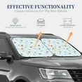 thumbnail image 4 of Windshield Sun Shade, Bee Flower A Foldable Car Sun Shade Windshield For Front, 2 Pieces, 4 of 4