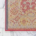 thumbnail image 6 of Unique Loom Krystle Penrose Rug Rust Red/Gold 10' x 14' 1" Rectangle Floral Farmhouse Perfect For Living Room Bed Room Dining Room Office, 6 of 7