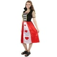 thumbnail image 4 of HPO Adult Women's Queen of Hearts Costume | Multi Color Cosplay Costume,, 4 of 7