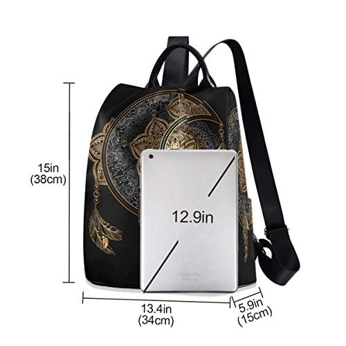 ALAZA Art Hand Drawn Cactuses Backpack Purse for Women Anti Theft Fashion Back Pack Shoulder Bag