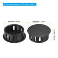 thumbnail image 2 of Uxcell Hole Plugs Plastic Screw Bumper Hole Plug Flush Snap Type Round Hole Cover Caps Black 25mm(1"), 2 of 7
