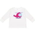 thumbnail image 3 of Inktastic Helicopter Pink Girls Girls Long Sleeve Toddler T-Shirt, 3 of 5