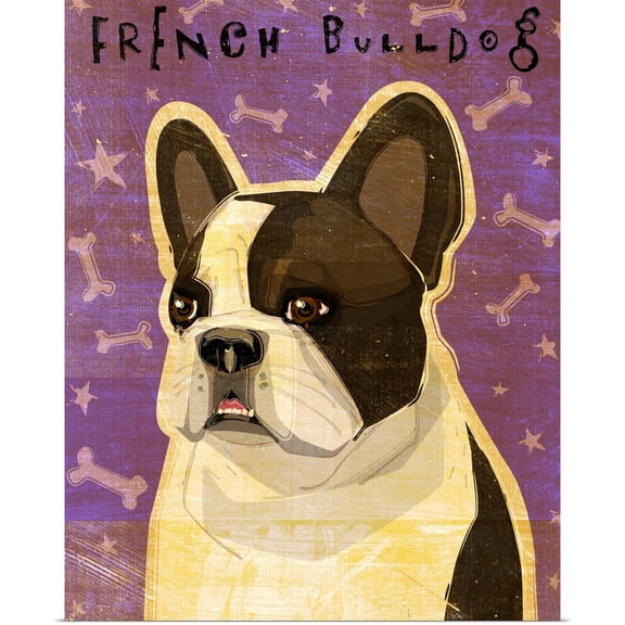 Great BIG Canvas | Rolled John W. Golden Poster Print entitled French Bulldog - Whiten Brindle