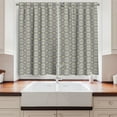thumbnail image 2 of Ambesonne Ethnic Kitchen Curtains, Repeating Aztec Art, 55"x45", Dark Eggshell Cream, 2 of 3
