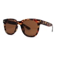 thumbnail image 1 of Lunettes de Soleil pour Hommes Hipster Rétro Vintage Style à Monture Ronde Corne Écaille Brun, 1 of 4