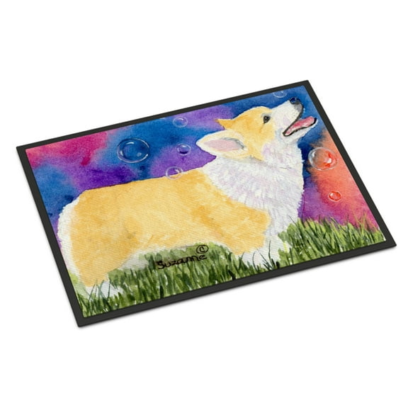 Carolines Treasures SS8751JMAT Corgi Doormat 24x36 36"L x 24"W multicolor