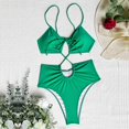 thumbnail image 5 of Gibobby Trajes de Baño Mujer Completo Traje de baño Monokinis para mujer Traje de baño Bikini con correa Traje de baño sin espalda Traje de baño Monokini(Verde,M), 5 of 5