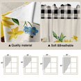 thumbnail image 5 of Swag Valance Curtains for Windows, Sunflowers Light Filtering Kitchen Curtains with Rod Pocket, Farmhouse Pastoral Flowers Butterfly Palid Window Treatment Valances for Living Room, 28x36 - 2 PCS, 5 of 9