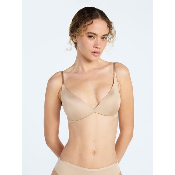 Joyspun Women's Wirefree Shine Push Up Bra, Sizes S-3XL