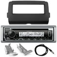 thumbnail image 1 of Kenwood KMR-D375BT In-Dash Single-DIN Bluetooth CD Receiver, Enrock Single-DIN Dash Kit for Select 2014-UP Harley-Davidson Models, 40" Universal Wired Radio Antenna, 1 of 5