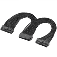 thumbnail image 1 of 8X Dual PSU Power Supply 24-Pin ATX Motherboard Splitter Cable,24Pin(20+4) for ATX Motherboard Extension Cable, 1 of 4