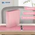 thumbnail image 2 of Davis Group Economy 3-Ring View Binders, 2" Round Rings, 475 Capacity, Blush, Pack of 6, 2 of 4
