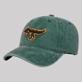thumbnail image 6 of CYRBOKO Cotton, Sun Protection Breathable Cotton Adjustable Baseball Caps for Kids Green Size 2-6 T, 6 of 6