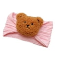thumbnail image 3 of Diadema de bebé recién nacido para niñas con decoración de oso de 0 a 3 años de edad, diademas anchas para niños, diadema elástica, accesorios para el Rosa CUTICAT Diademas para recién nacidos, 3 of 7