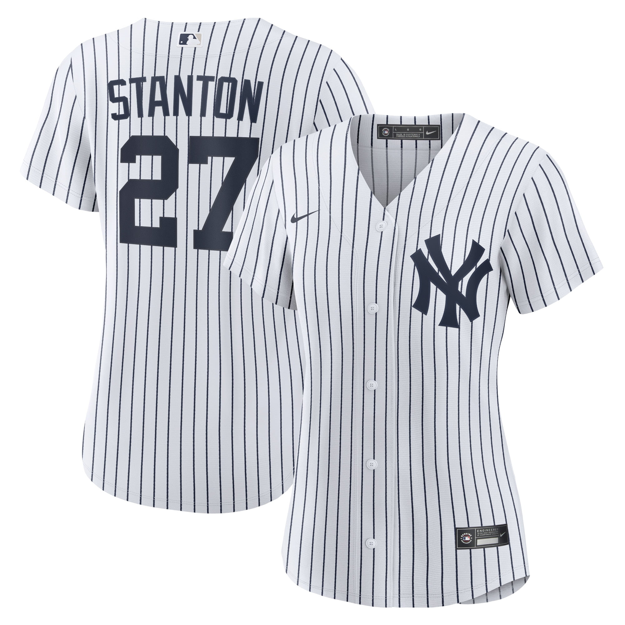 Women's Nike Giancarlo Stanton White New York Yankees Home Replica