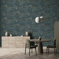 thumbnail image 4 of Blue Japanese Gardens Inspired Tropical Wallpaper R8426, 4 of 4
