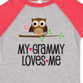 thumbnail image 4 of Inktastic Grammy Loves Me Grandchild Owl Girls Toddler T-Shirt, 4 of 5