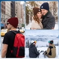 thumbnail image 6 of Bocaoying 4 Pack Beanie Hats for Men Women, Unisex Knitted Hat with Smile Face, Soft Warm Winter Thick Cuffed Knit Hat for Gifts, 6 of 8