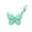 B, variant on Butterfly Lip Balm Holder Keychain - 5 Color Silicone Lip Gloss Sleeve with Lobster Clasp for Purse, Travel & Daily Beauty Accessory