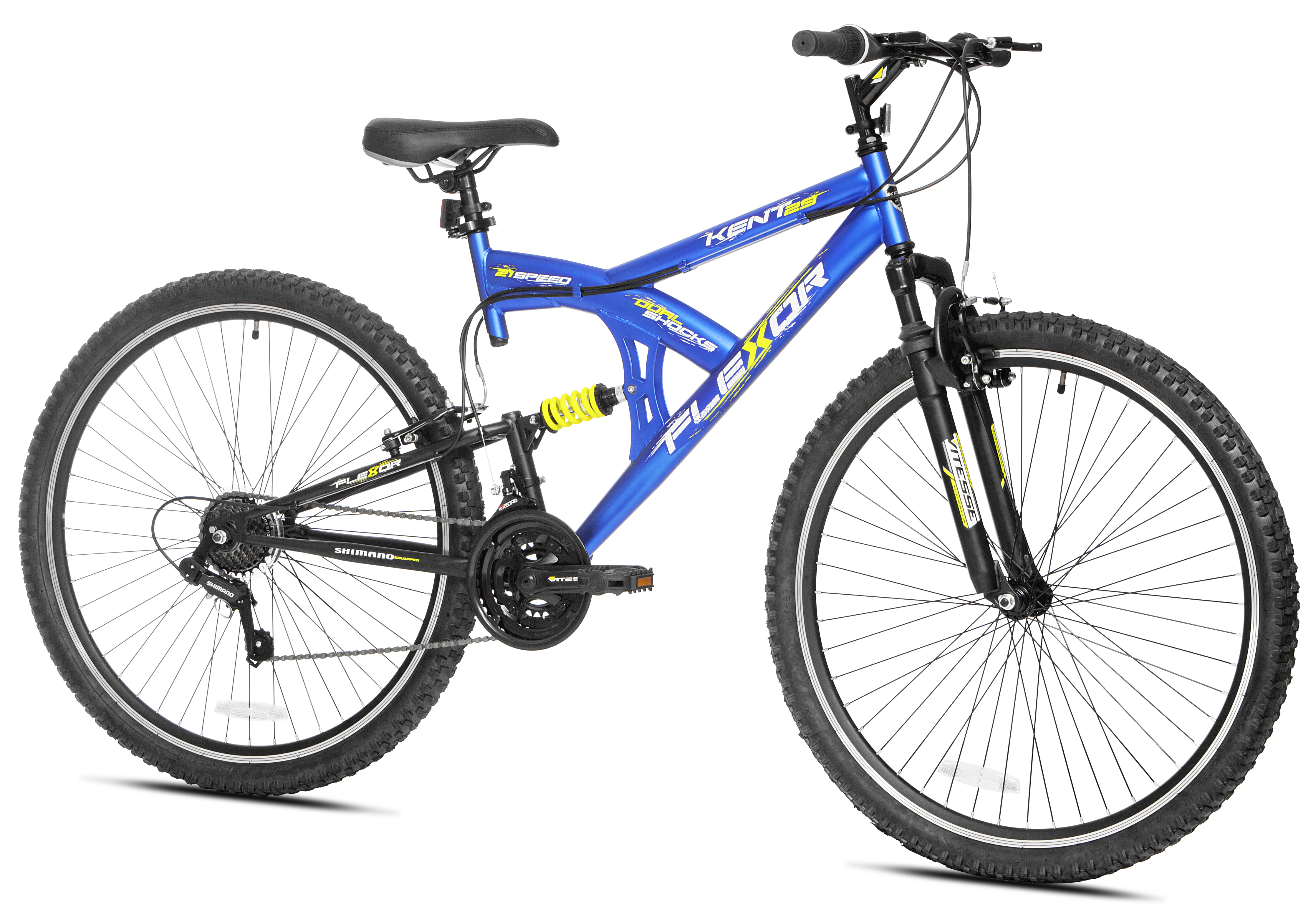 Kent Bicycles 29 in. Flexor Men's Dual Suspension Mountain Bike, Blue - image 2 of 11